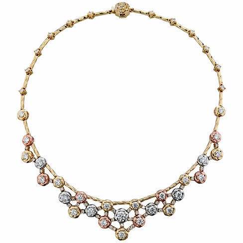 Hearts On Fire Atlantico Tri Color Diamond Necklace