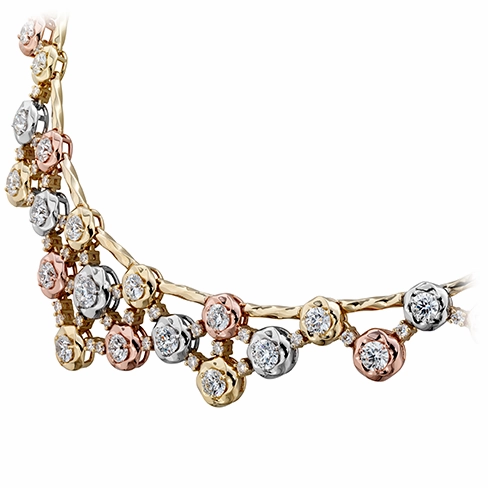 Hearts On Fire Atlantico Tri Color Diamond Necklace
