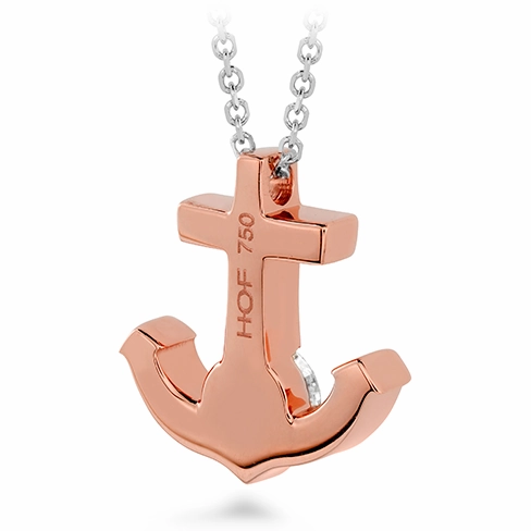 Hearts On Fire Charmed Anchor Pendant Necklace