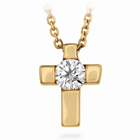 Hearts On Fire Charmed Cross Pendant Necklace
