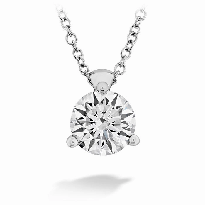 Hearts On Fire Classic 3 Prong Diamond Pendant Necklace