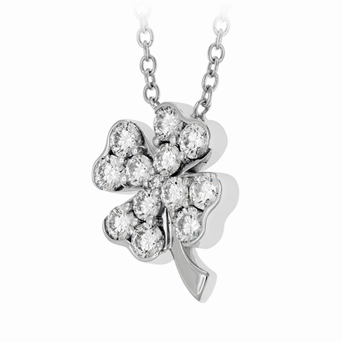 Hearts On Fire Clover Pendant Necklace