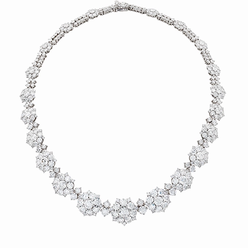 Hearts On Fire Cluster Diamond Necklace