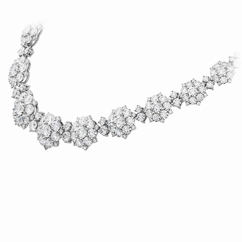 Hearts On Fire Cluster Diamond Necklace