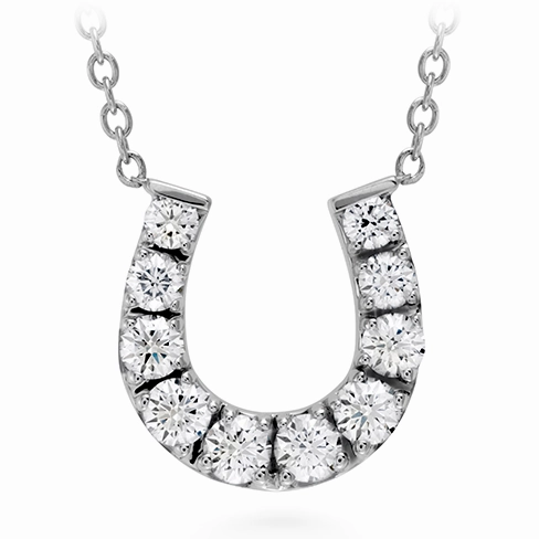 Hearts On Fire Diamond Horseshoe Necklace