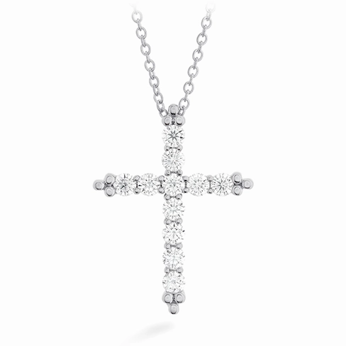 Hearts On Fire Divine Graceful Cross Diamond Necklace