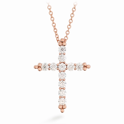 Hearts On Fire Divine Graceful Cross Diamond Necklace
