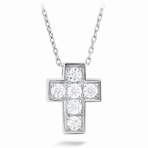 Hearts On Fire Divine Mini Cross Diamond Necklace