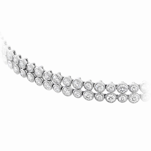 Hearts On Fire Double Bezel Choker Diamond Necklace
