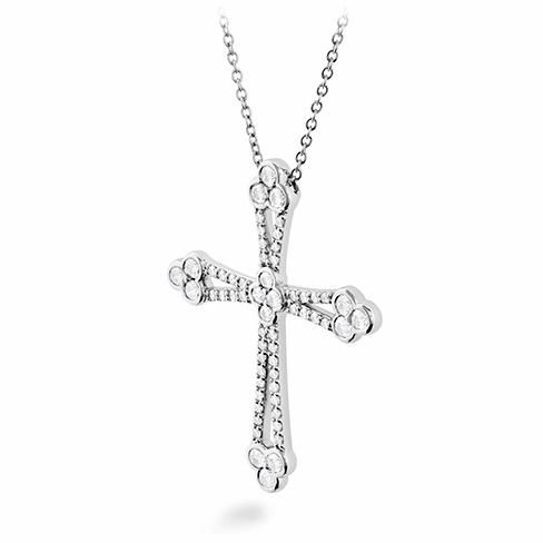 Hearts On Fire Effervesence Open Cross Diamond Necklace