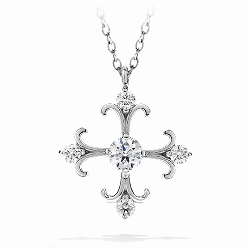 Hearts On Fire Fairy Tale Cross Pendant Necklace