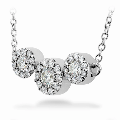Hearts On Fire Fulfillment Three Station Pendant Necklace