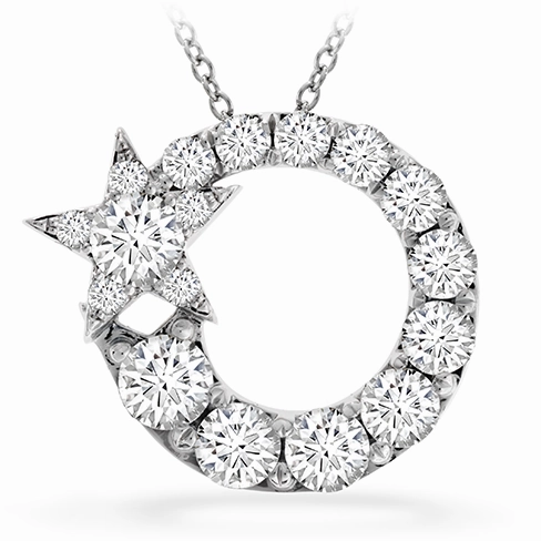 Hearts On Fire Illa Circle Cluster Pendant Necklace