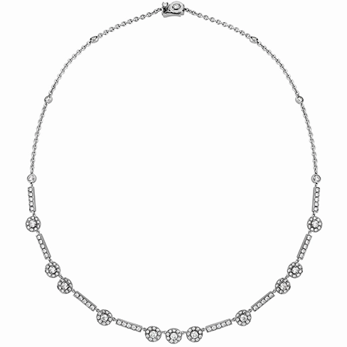Hearts On Fire Inspiration Single Halo Necklace