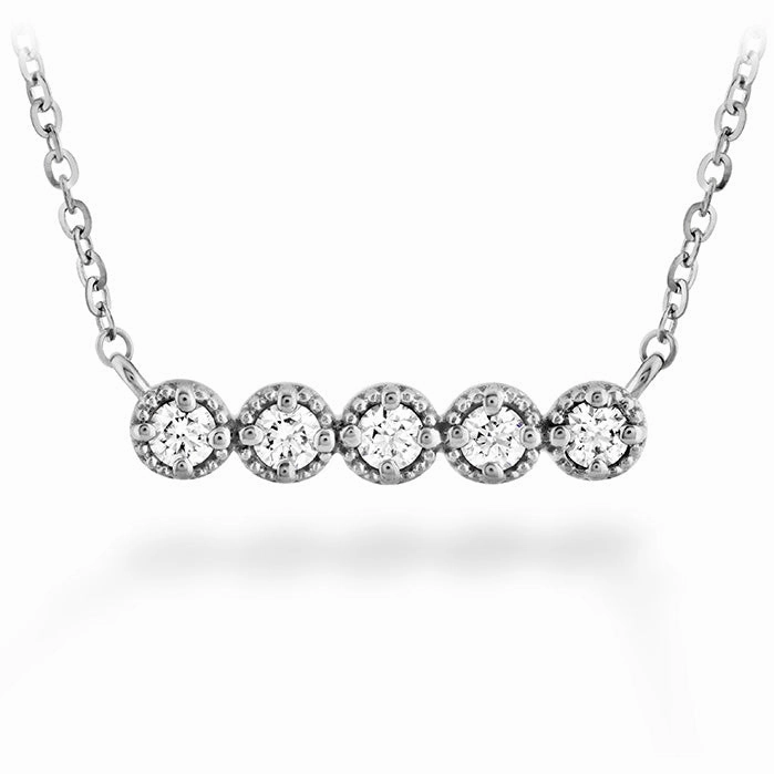Hearts On Fire Liliana Milgrain Diamond Bar Necklace