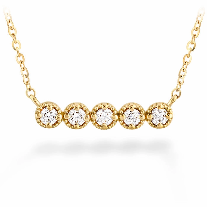 Hearts On Fire Liliana Milgrain Diamond Bar Necklace