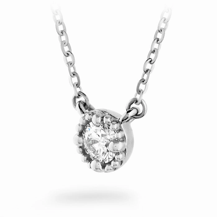 Hearts On Fire Liliana Milgrain Single Diamond Pendant Necklace