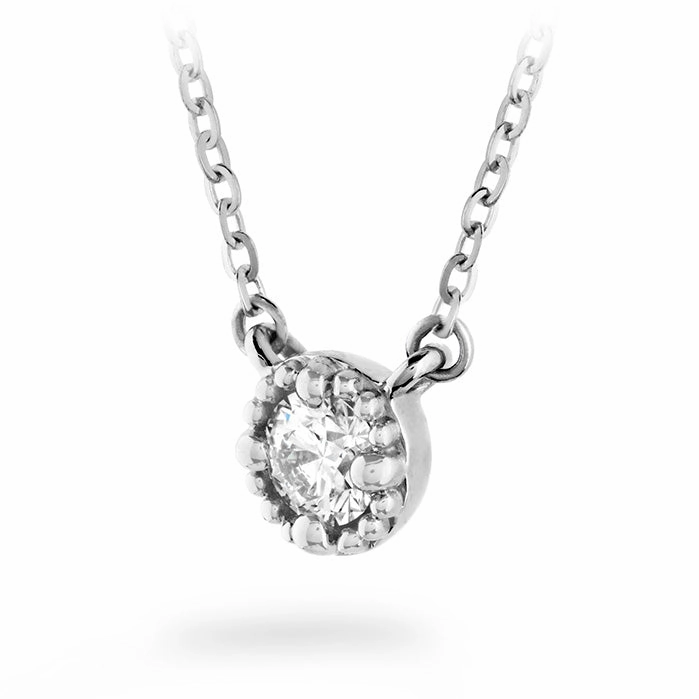 Hearts On Fire Liliana Milgrain Single Diamond Pendant Necklace
