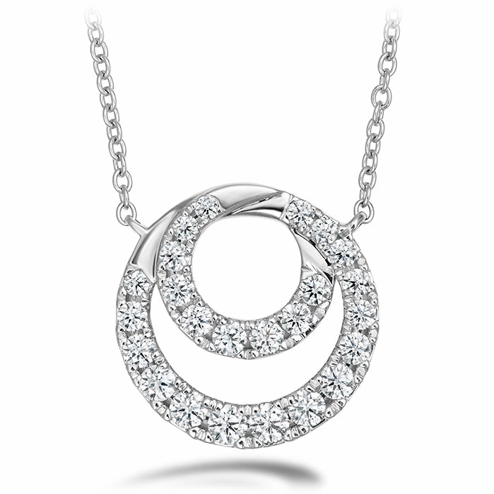 Hearts On Fire Lorelei Double Halo Diamond Pendant Necklace