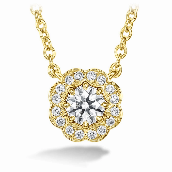 Hearts On Fire Lorelei Halo Diamond Pendant Necklace