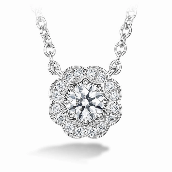 Hearts On Fire Lorelei Halo Diamond Pendant Necklace