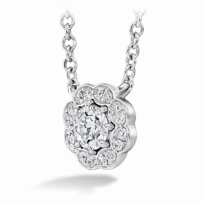 Hearts On Fire Lorelei Halo Diamond Pendant Necklace