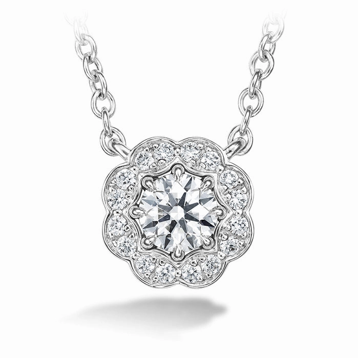 Hearts On Fire Lorelei Halo Diamond Pendant Necklace