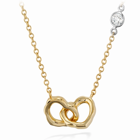 Hearts On Fire Lorelei Interlocking Heart Necklace