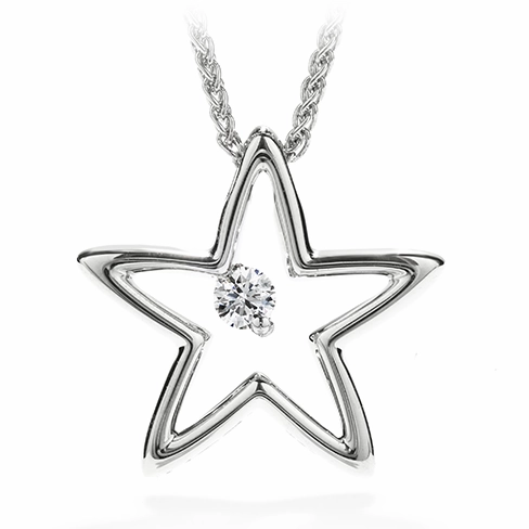Hearts On Fire My 1st Star Pendant Necklace