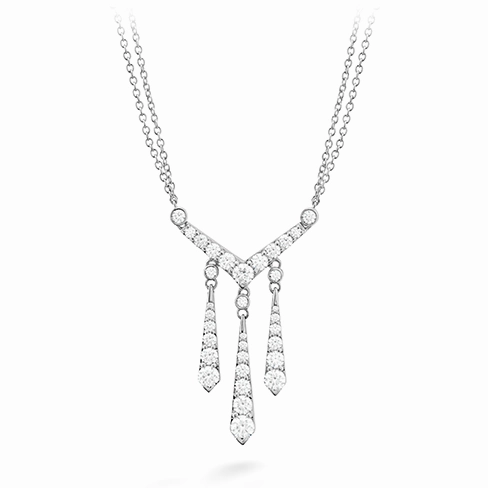 Hearts On Fire Triplicity Drop Diamond Necklace