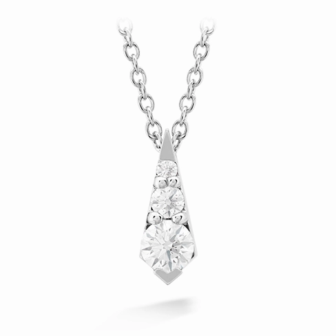Hearts On Fire Triplicity Drop Diamond Necklace