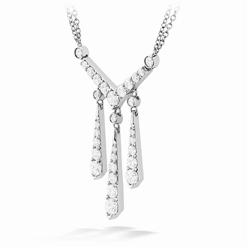 Hearts On Fire Triplicity Drop Diamond Necklace