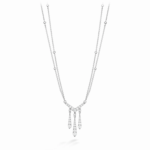 Hearts On Fire Triplicity Drop Diamond Necklace
