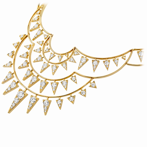 Hearts On Fire Triplicity Golden Diamond Necklace