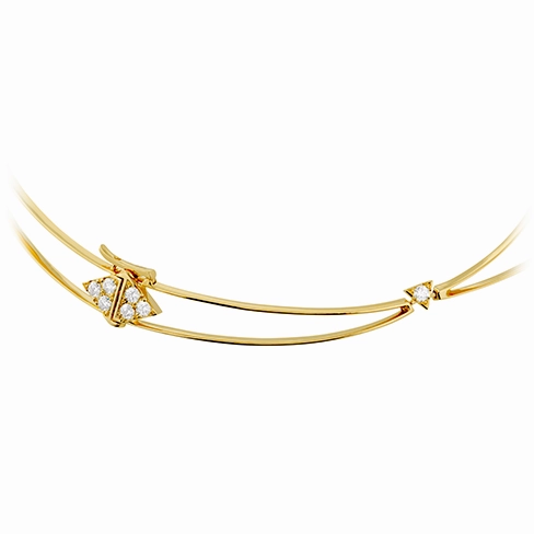 Hearts On Fire Triplicity Golden Diamond Necklace