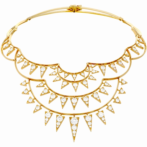 Hearts On Fire Triplicity Golden Diamond Necklace