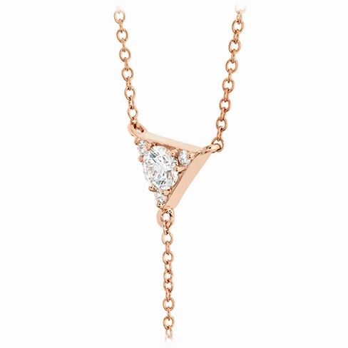 Hearts On Fire Triplicity Triangle Lariat Necklace