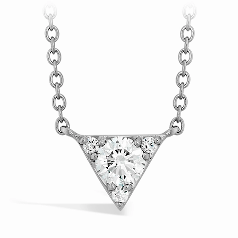 Hearts On Fire Triplicity Triangle Pendant Necklace