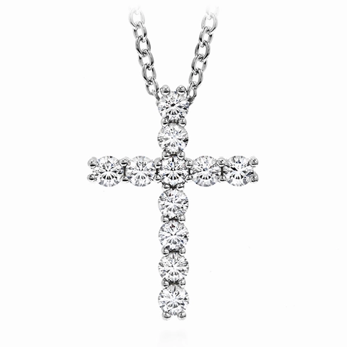 Hearts On Fire Whimsical Cross Pendant Necklace