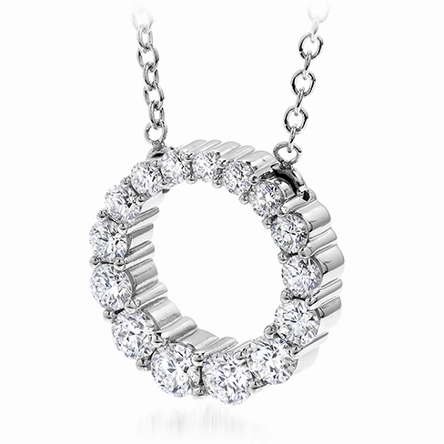 Hearts On Fire Whimsical Graduated Circle Pendant Necklace