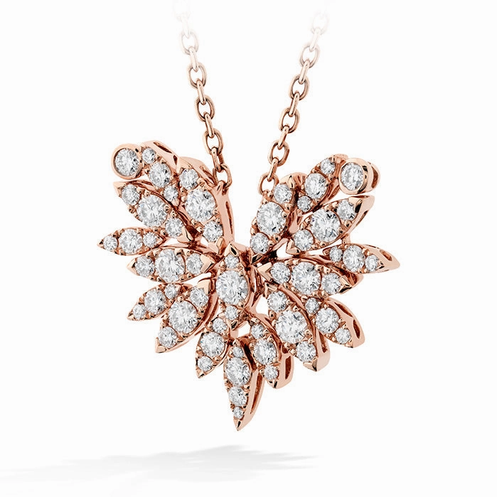 Hearts On Fire White Kites Bird Large Diamond Necklace