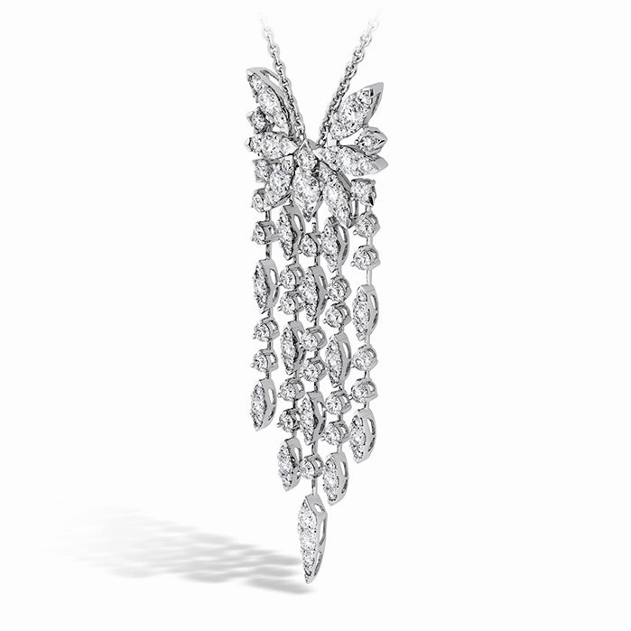 Hearts On Fire White Kites Bird Long Diamond Necklace