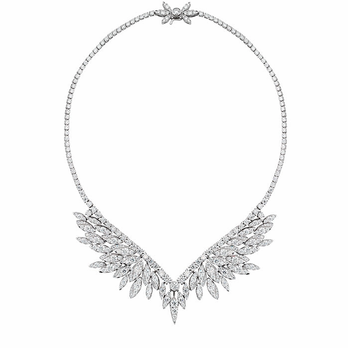 Hearts On Fire White Kites Crest Diamond Necklace