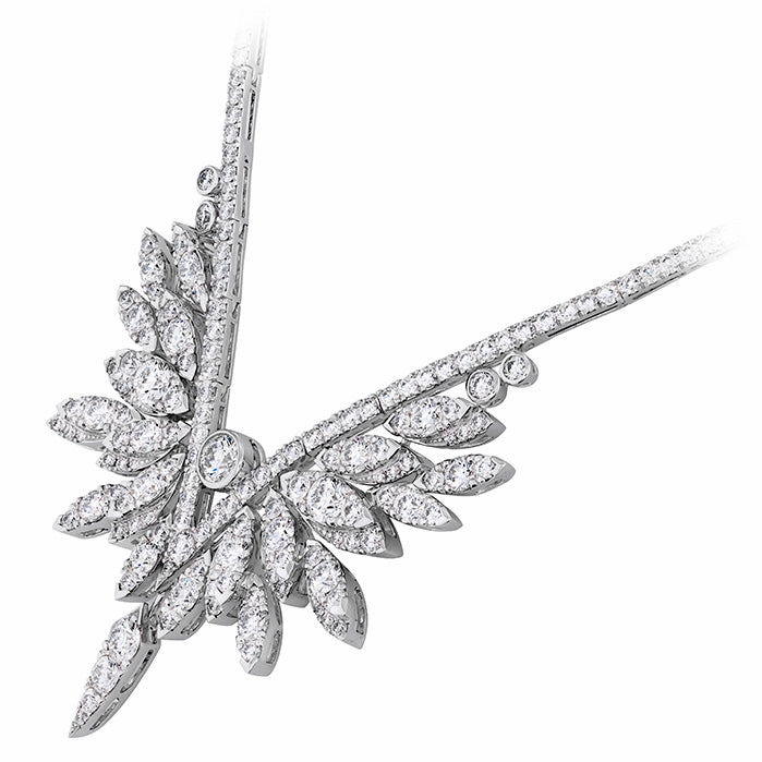 Hearts On Fire White Kites Crest Drop Diamond Necklace