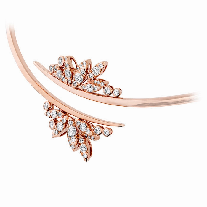 Hearts On Fire White Kites Feathers Collar Diamond Necklace