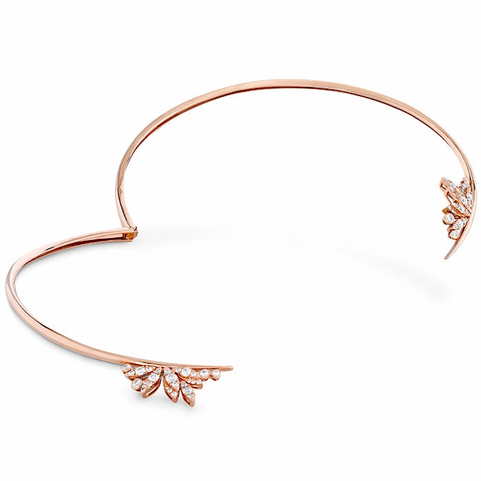 Hearts On Fire White Kites Feathers Collar Diamond Necklace