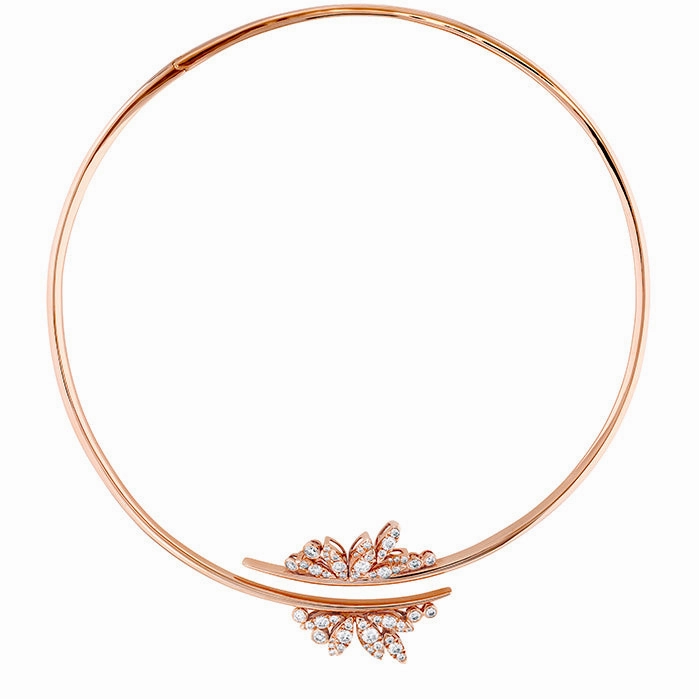 Hearts On Fire White Kites Feathers Collar Diamond Necklace