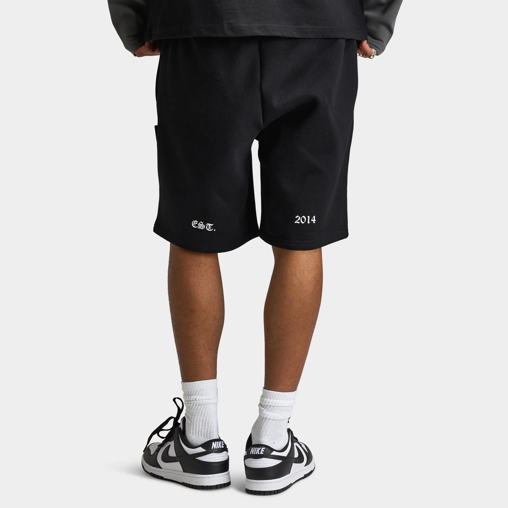 Hoodrich Hoodrich Noir V2 Oversized Shorts Black / White - Aquarius