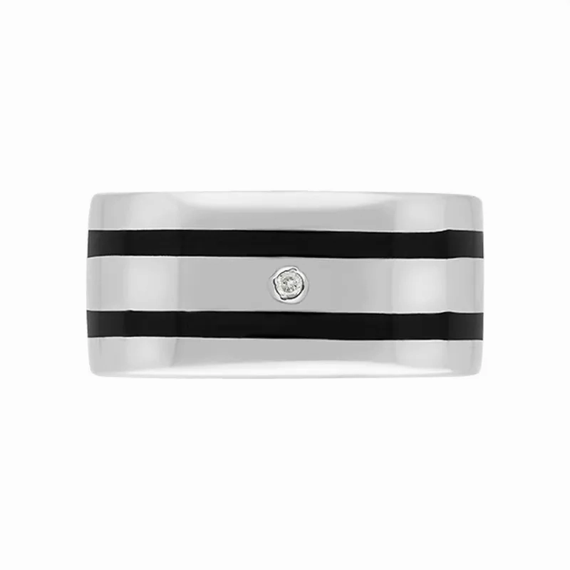 Hot Diamonds Sterling Silver Double Stripe Ring D