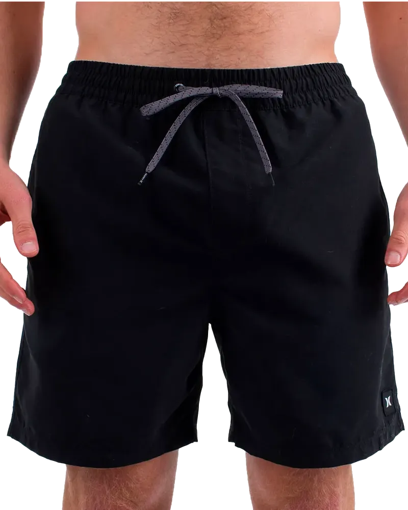 Hurley Clothing Icon Balboa Volley Shorts in Black